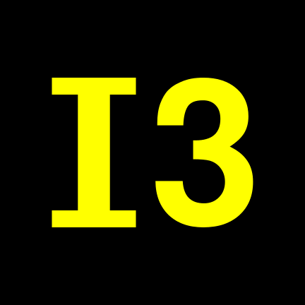 File:I3 black yellow.svg