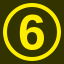 File:Yellow 6 in yellow circle.svg