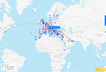 https://www.flightconnections.com/flights-from-geneva-gva to identify landmarks useful at zoom levels used by long distance (i.e. airplane) travelers