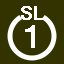 File:White 1 in white circle with SL above.svg