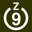 File:White 9 in white circle with Z above.svg