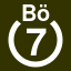 File:White 7 in white circle with Bouml above.svg