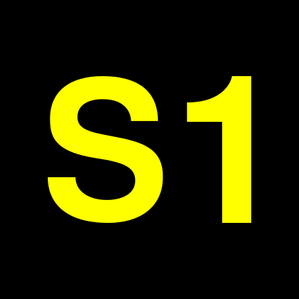File:S1 black yellow.svg