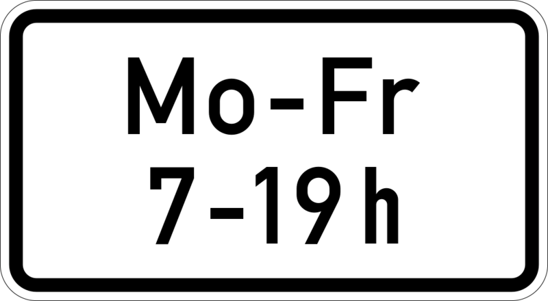 File:Zusatzzeichen 1042-33 Mo-Fr 7-19h.png