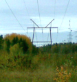 Another, yet a bit different. High voltage, as seen from the insulators.