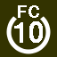 File:White 10 in white circle with FC above.svg