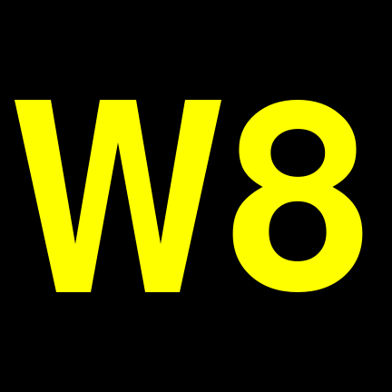 File:W8 black yellow.svg