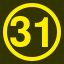 File:Yellow 31 in yellow circle.svg