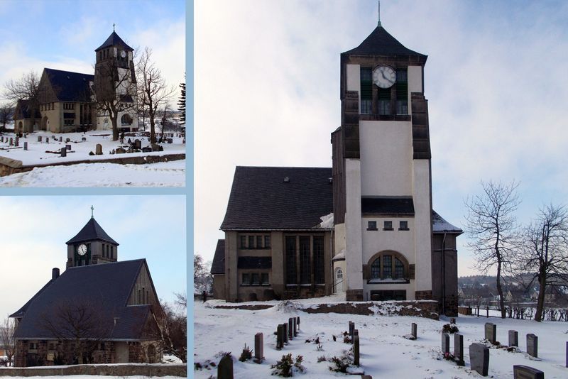 File:2014 Zinnwald Kirche mit Friedhof.jpg
