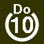 File:White 10 in white circle with Do above.svg