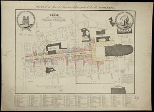 Plan de la Rue de Bourbon et d'une partie de la ville d'Orléans 1824.jpg