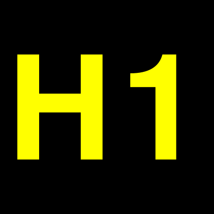 File:H1 black yellow.svg