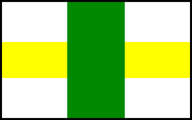 File:White yellow bar green stripe.svg