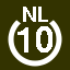 File:White 10 in white circle with NL above.svg