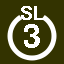 File:White 3 in white circle with SL above.svg