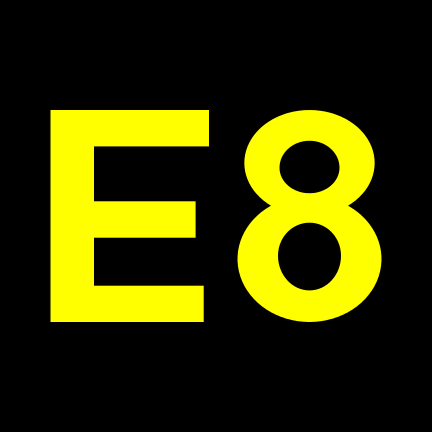 File:E8 black yellow.svg
