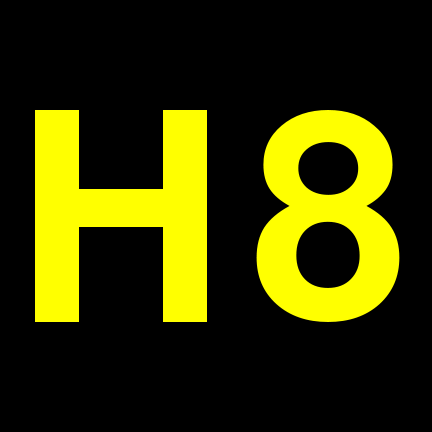 File:H8 black yellow.svg
