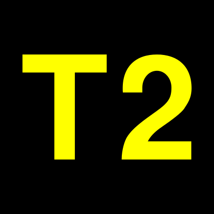 File:T2 black yellow.svg
