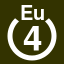 File:White 4 in white circle with Eu above.svg