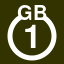 File:White 1 in white circle with GB above.svg