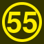 File:Yellow 55 in yellow circle.svg