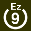File:White 9 in white circle with Ez above.svg