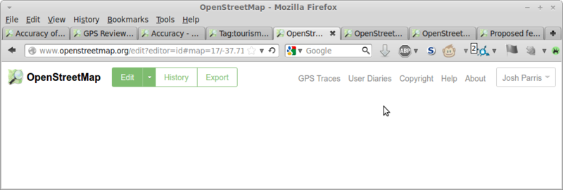 File:Screenshot-OpenStreetMap editor fails to start Mozilla Firefox.png