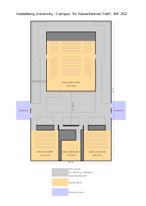 Map of the Chemistry department halls