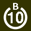 File:White 10 in white circle with B above.svg