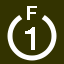File:White 1 in white circle with F above.svg