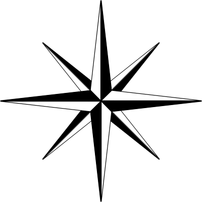 File:Compass-rose-basic-thin-400.png