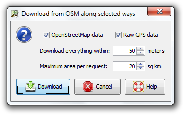 File:Download from OSM along selected ways.png
