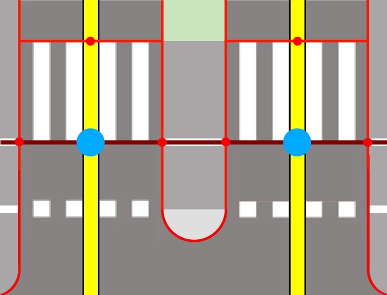 File:Segregated crossing + tci (bicycle - path).jpg