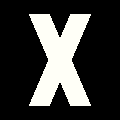 File:Weisses X auf schwarzem rechteck.png