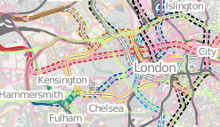 Tube map based on OpenStreetMap