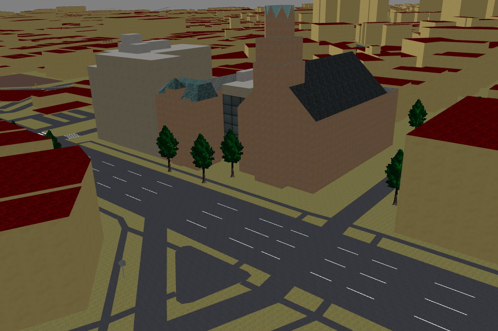 OSM2World 3D rendering of 618 Bushwick Avenue after changes