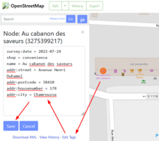 OpenStreetMap Tags Editor v1.1 Firefox.png