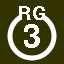 File:White 3 in white circle with RG above.svg