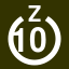 File:White 10 in white circle with Z above.svg