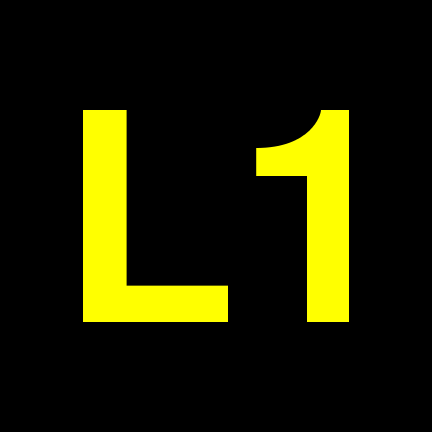 File:L1 black yellow.svg