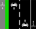 Cycle track left lane right.png