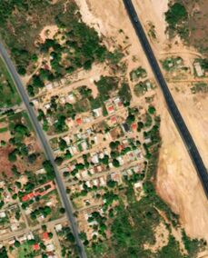 Un poblado entero incrustado en la Gran Autopista de Occcidente cerca de Cabimas.