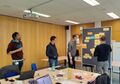particpants discuss about clustering themes
