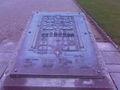 This is a picture of a public tactile map made of bronze in Hannover, Germany, showing the royal gardens in Herrenhausen.