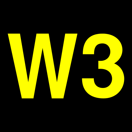 File:W3 black yellow.svg