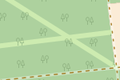OSM Carto shows a narrow white line along the cutline