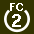 White 2 in white circle with FC above.svg