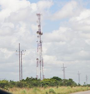 Una antena en el Estado Anzoátegui.