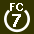 White 7 in white circle with FC above.svg
