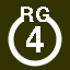 File:White 4 in white circle with RG above.svg